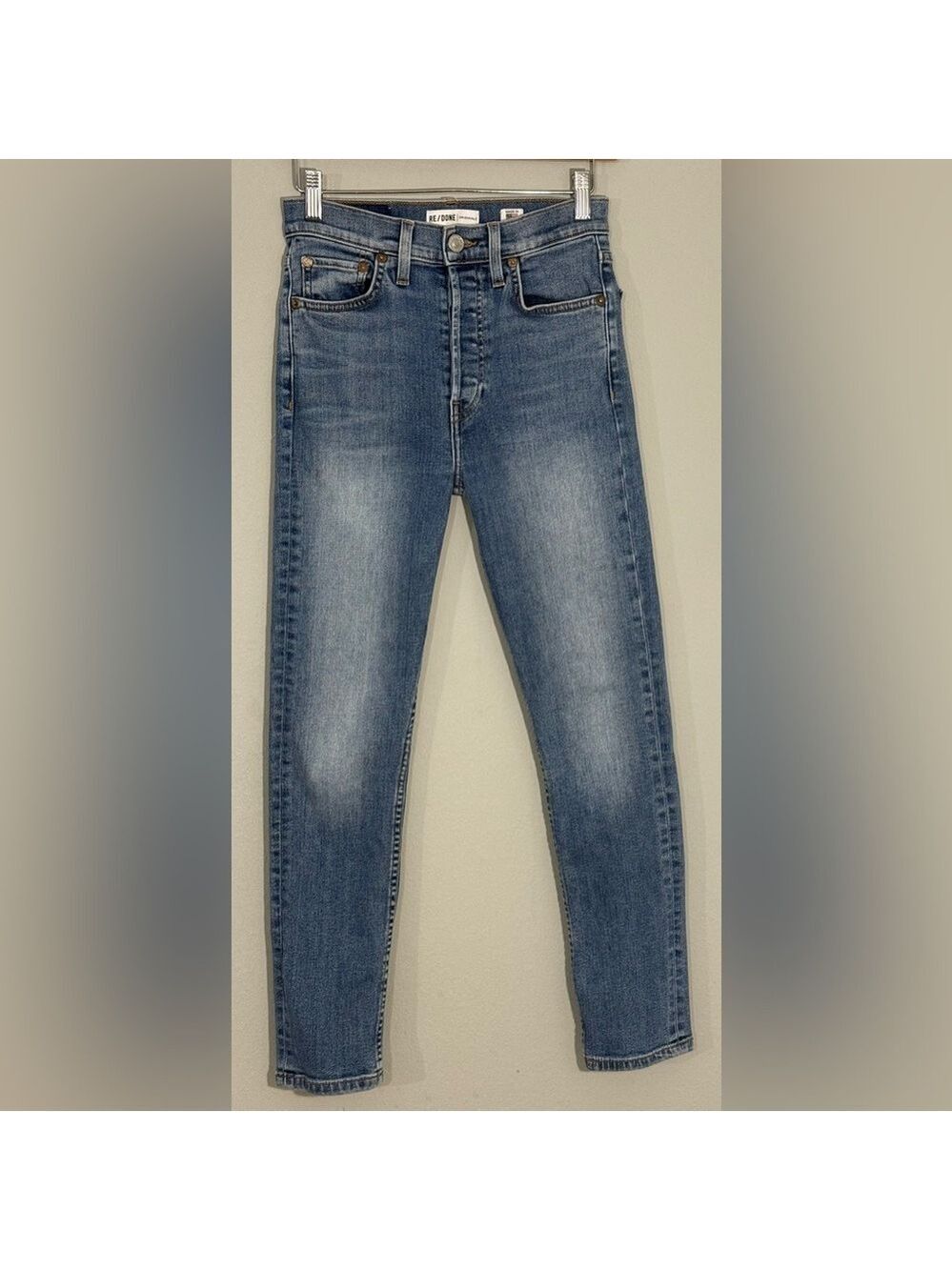 Re/Done High Rise Straight Denim Jeans Women’s Sz26